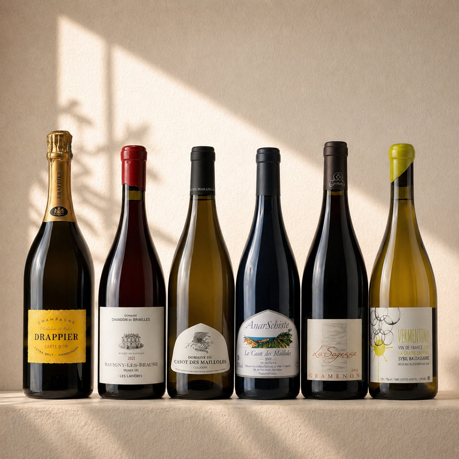 Casier 5 de vins naturels – sélection de 6 bouteilles pour une première exploration du vin vivant